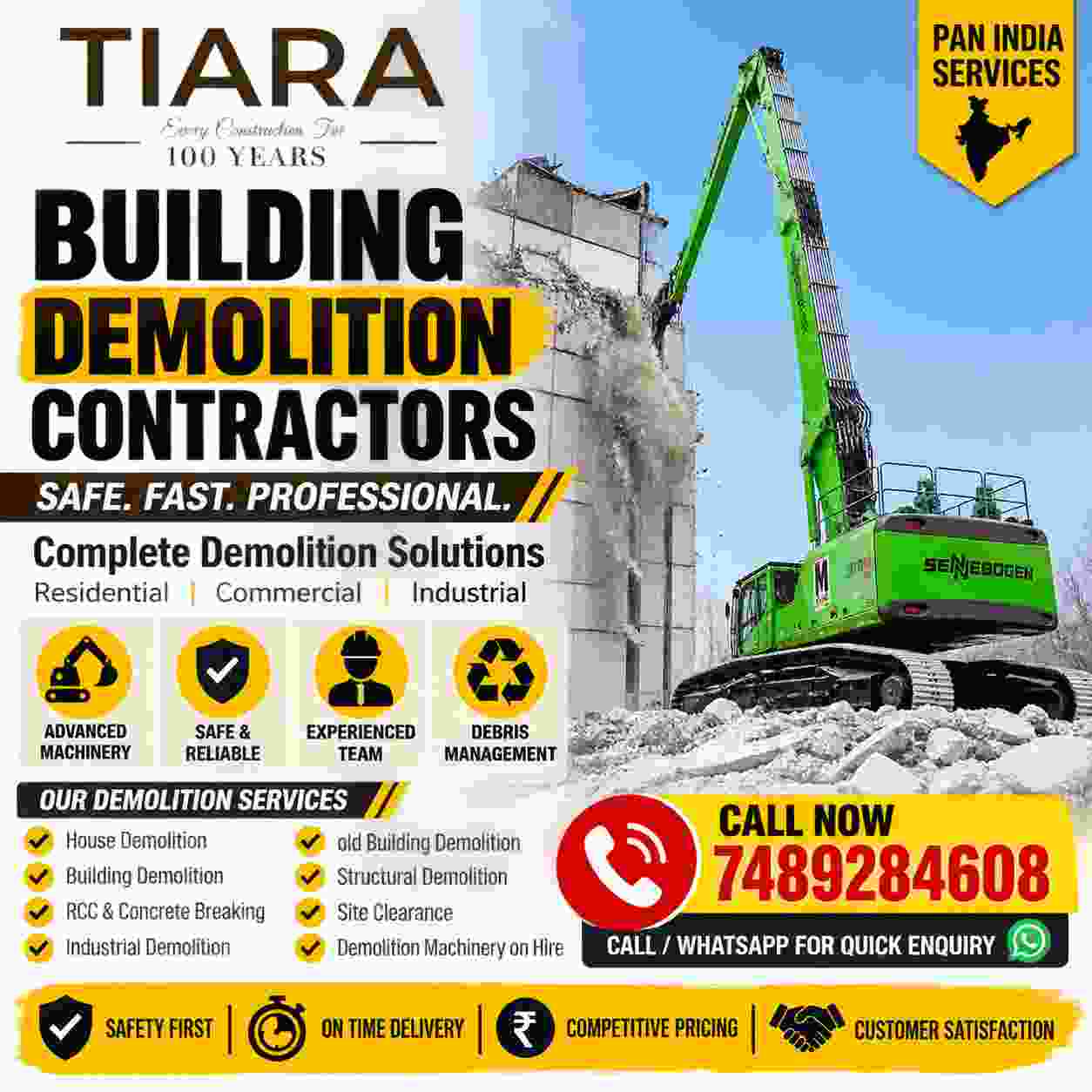 Building Demolition Contractors & House Demolition Services in India